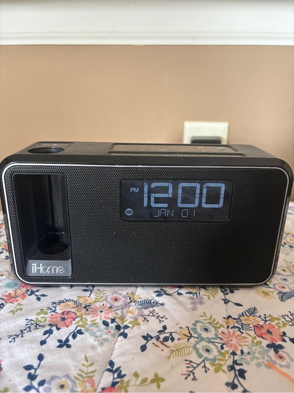 iHome Black Clock Radio Speaker with Digital Display